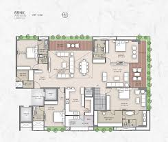 6 BHK Penthouse Floor Plan